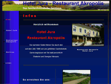 Tablet Screenshot of hoteljura.ch